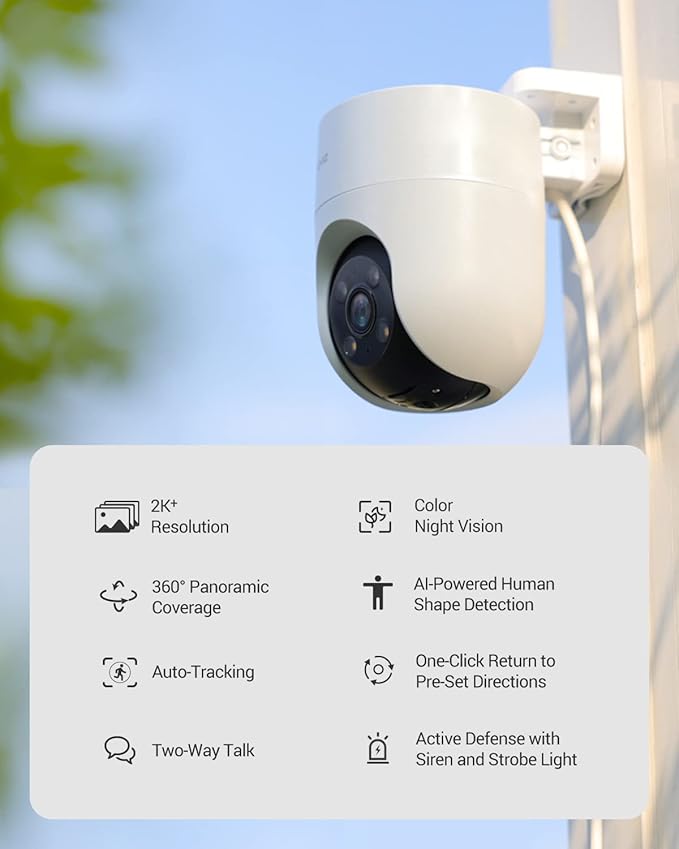 EZVIZ 2K cámara WiFi PTZ de 360