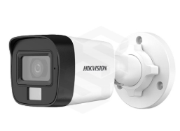 Cámara bullet híbrida inteligente con luz y audio de 2MP, objetivo fijo de 2,8 mm