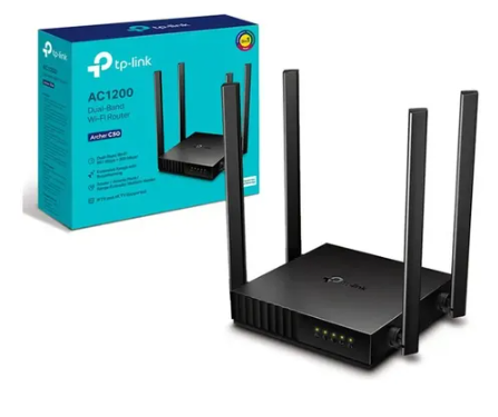 ROUTER INALAMBRICO DOBLE BANDA 2.4-5GHZ 4 ANTENAS ARCHER C50
